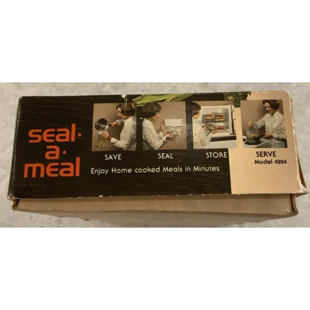 Vintage Daisy Kmart Seal A Meal SAM-1 Model5000 1970s Works Funnel Recipe Book